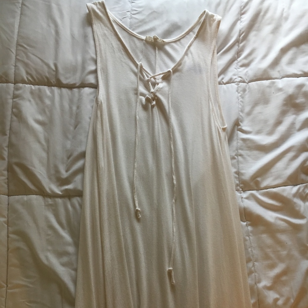 L.A. Hearts off white dress